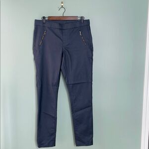 Tristan Dark Navy stretch Jeggings Pleather Sz L